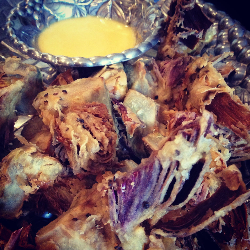 Fried Artichokes with Garlic Aioli