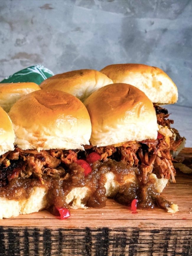 Apple Butter Pulled Pork Pull-Apart Sliders