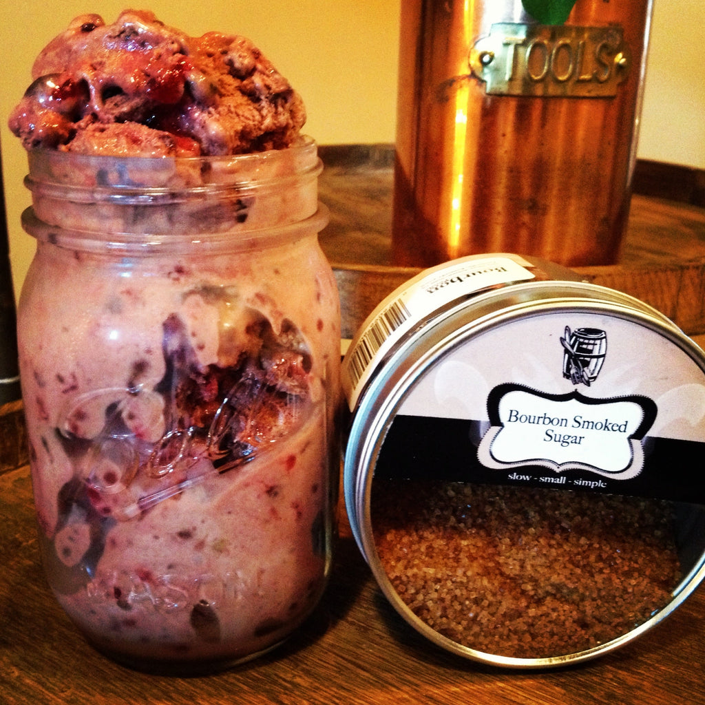 Blackberries and Chocolate Chunk Ice Cream