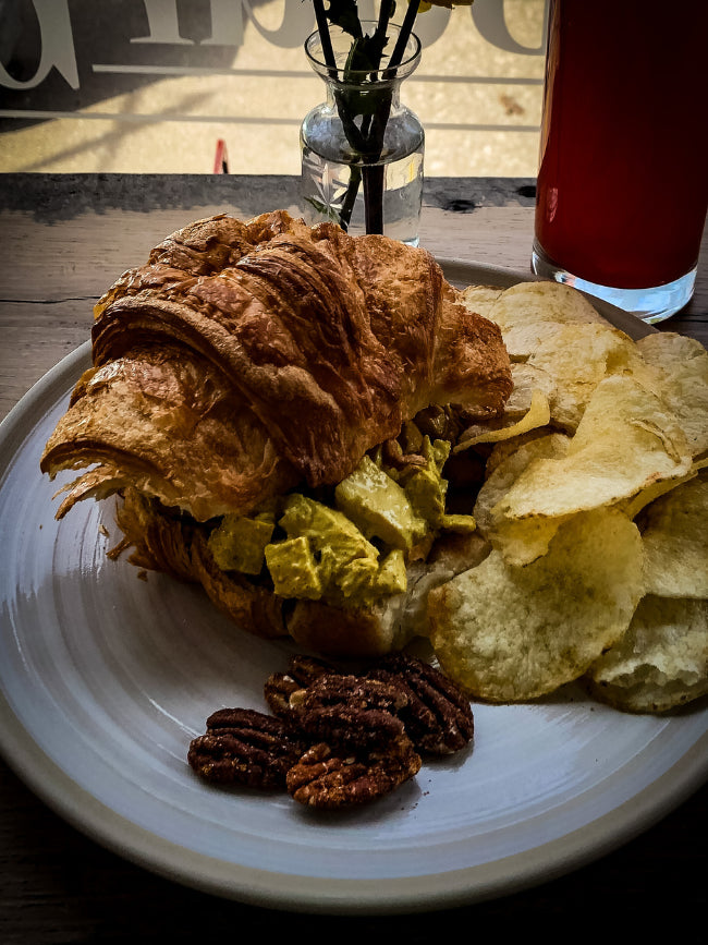Bourbon Smoked Curry Chicken Salad