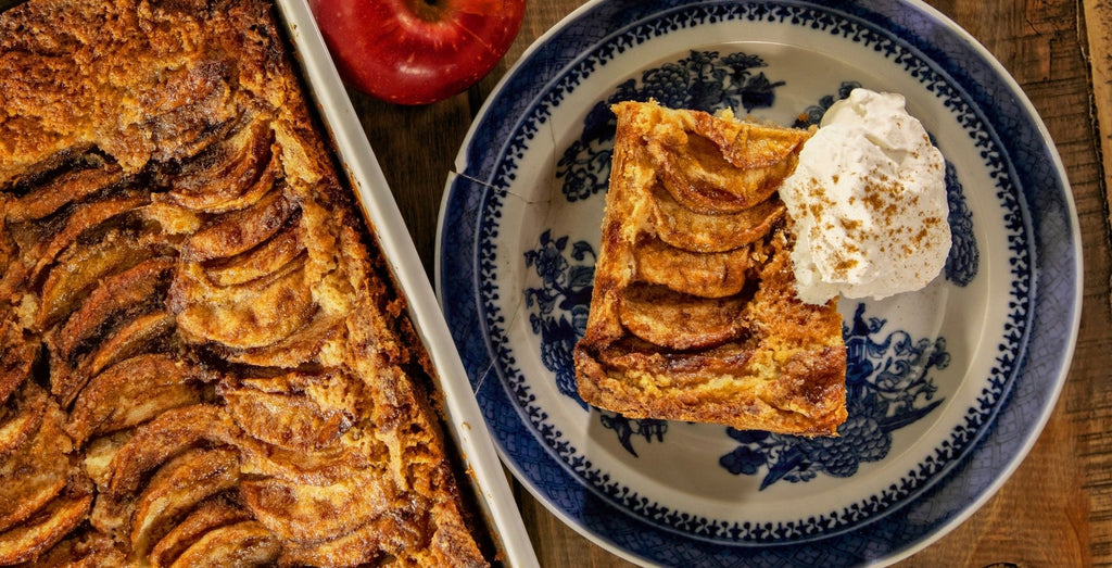 Apple Cake with Bourbon Whipped Cream