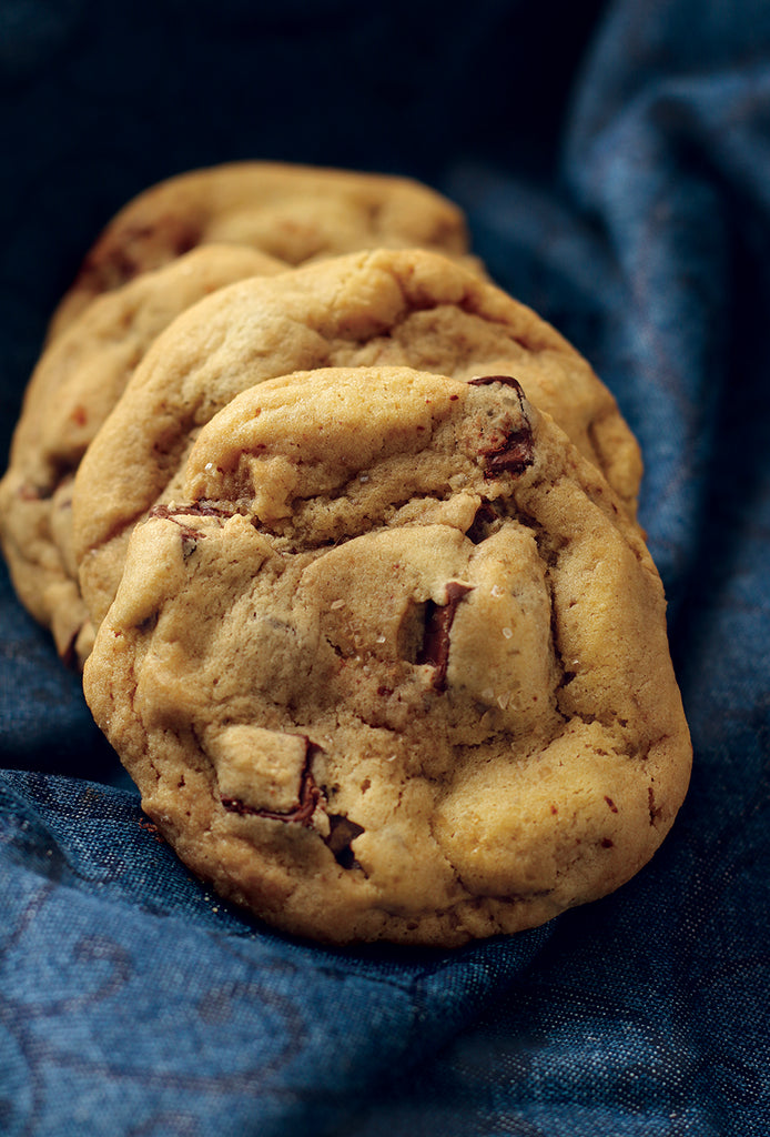 Chocolate Chunk Cookies with Bourbon Smoked Sea Salt