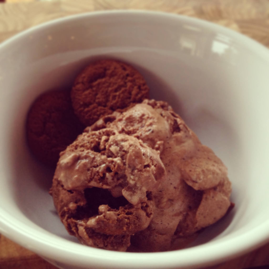 Chocolate and Gingersnap Ice Cream