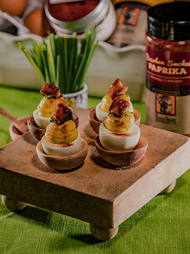 Smoky Cream Cheese Deviled Eggs
