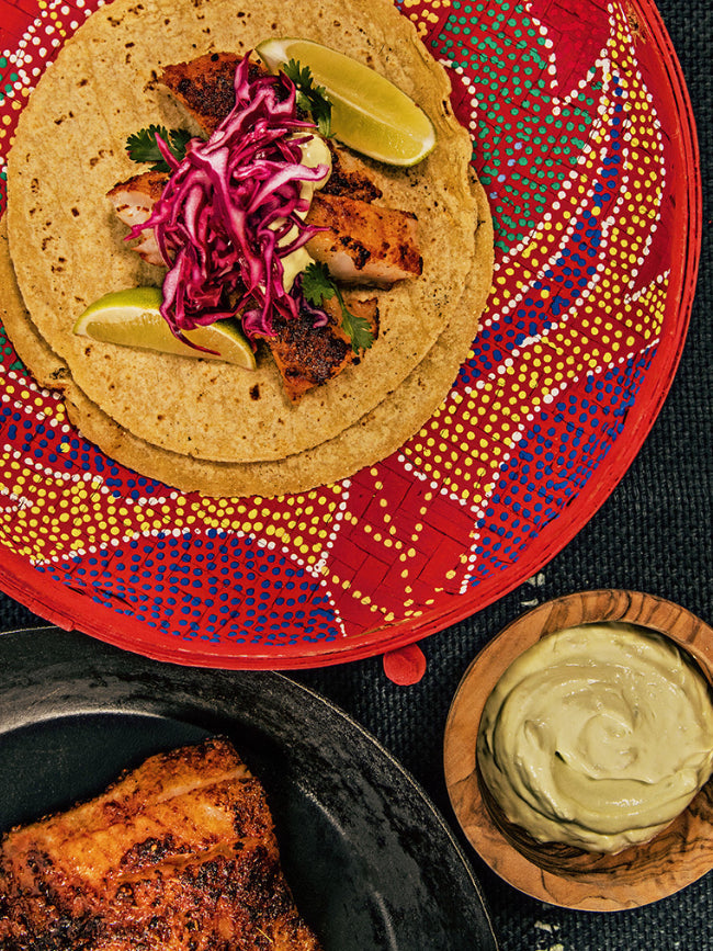 Bourbon Barrel Fish Tacos