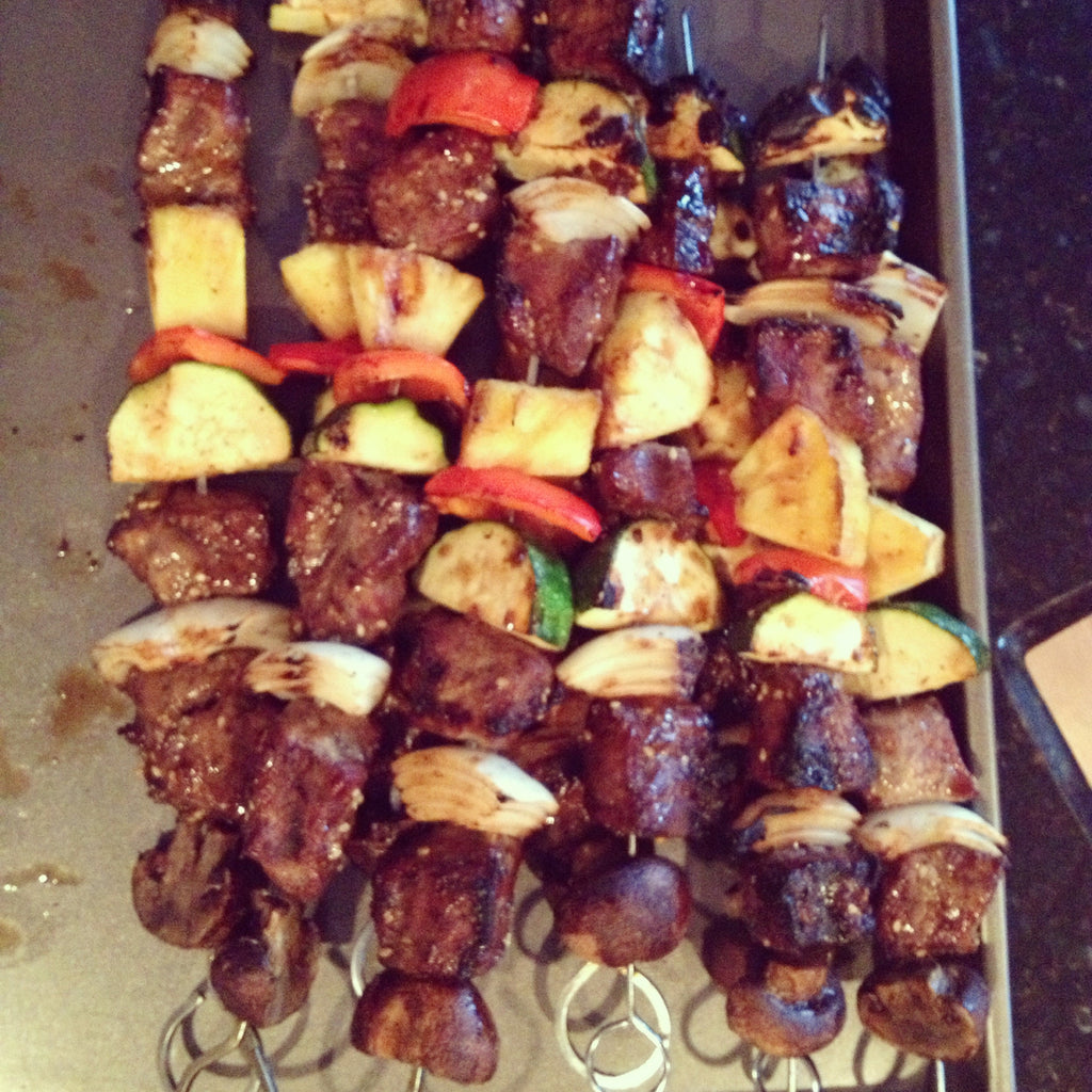 Fire Roasted Kentuckyaki Kabobs