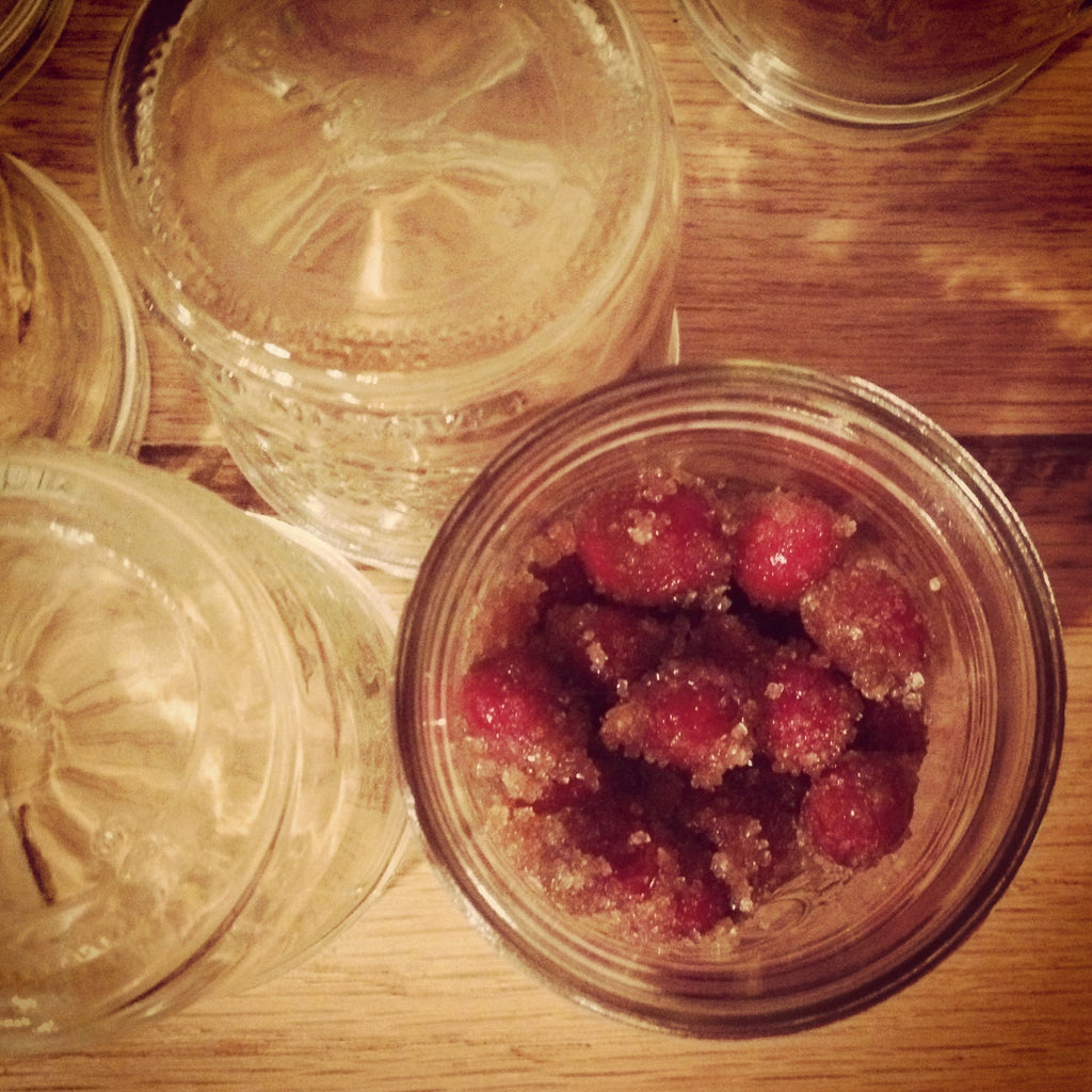 Mint Julep Candied Cranberries