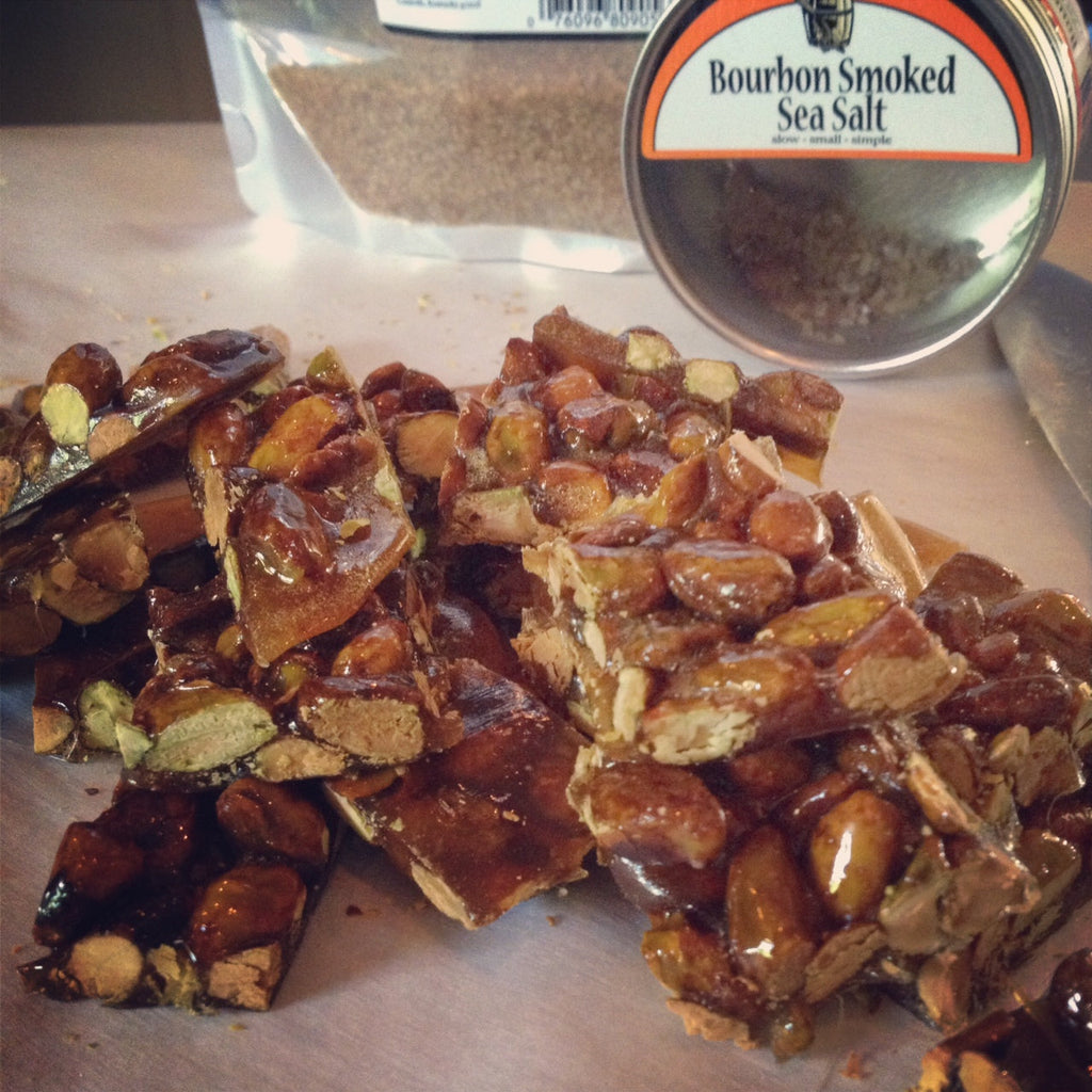 Bourbon Sugar Pistachio Bark