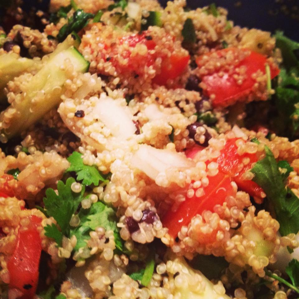 Quinoa with Roasted Squash and Kale