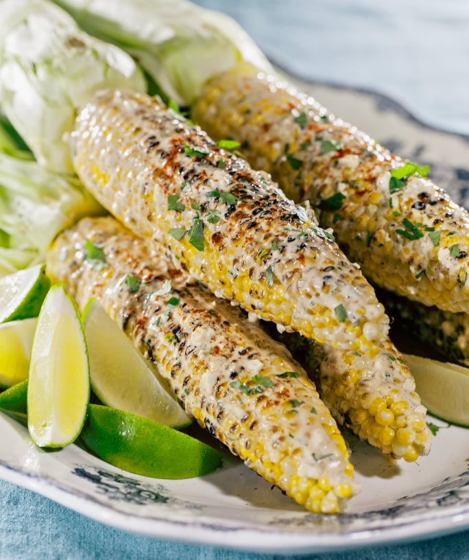 Grilled Corn, Mexican Style