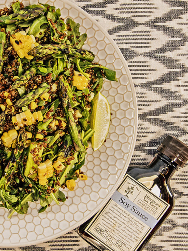 Grilled Asparagus, Corn, and Quinoa Salad