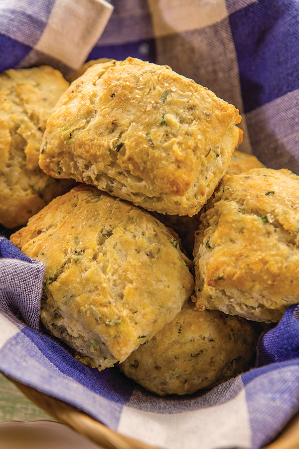 Chive and Smoked Pepper Biscuits
