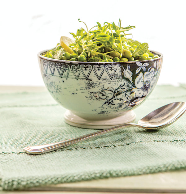 Spring Peas and Edamame with Soy, Lemon Butter