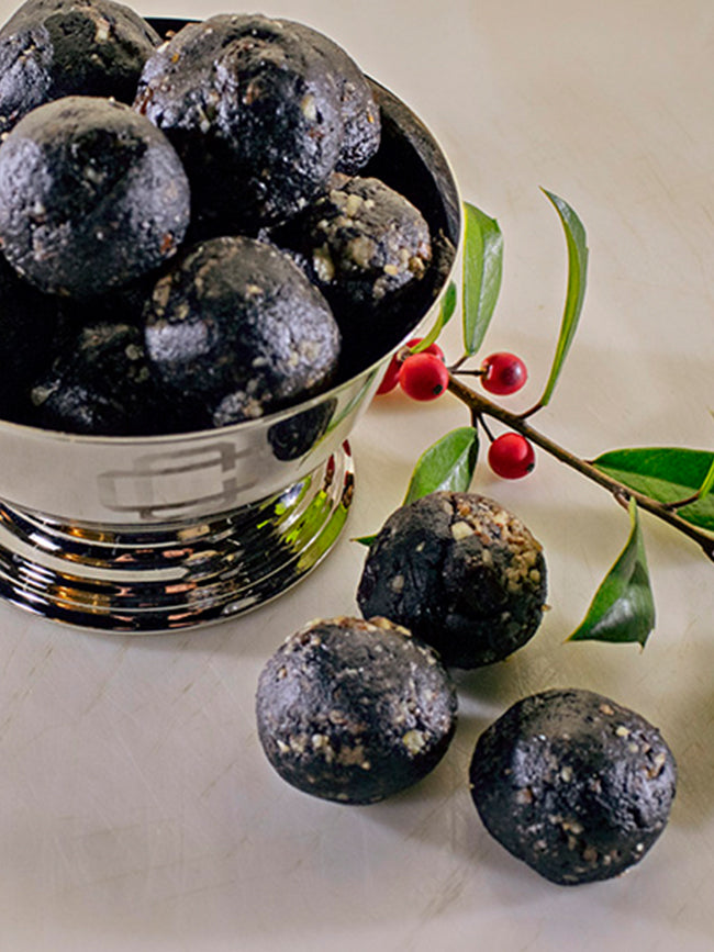 Chocolate Sorghum Bourbon Balls