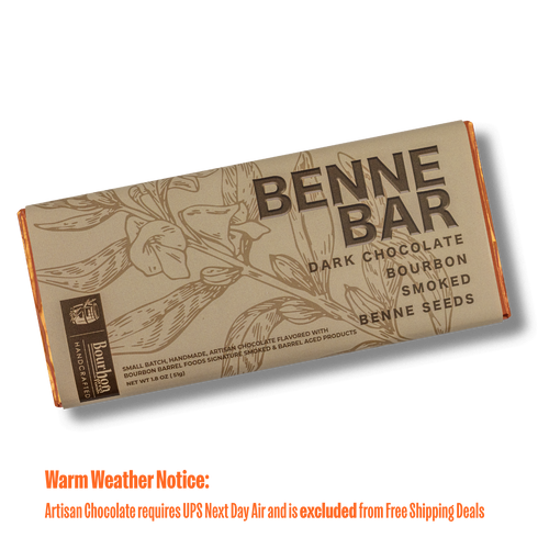 Benne Bar - Bourbon Smoked Benne Seeds, Dark Chocolate