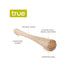 Smash: Natural Wood Muddler - 10-Inch True Brand Bar Tools
