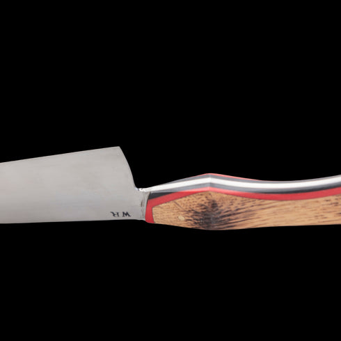 Bourbon Barrel Foods Artisan Chef Knife - Bourbon Barrel Stave Tail