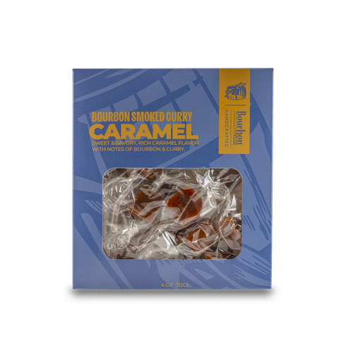 Bourbon Smoked Curry Caramels - Box of 16 pieces