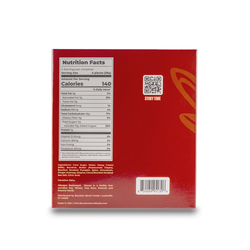 Bourbon Smoked Pumpkin Spice Caramels - Box of 16 pieces