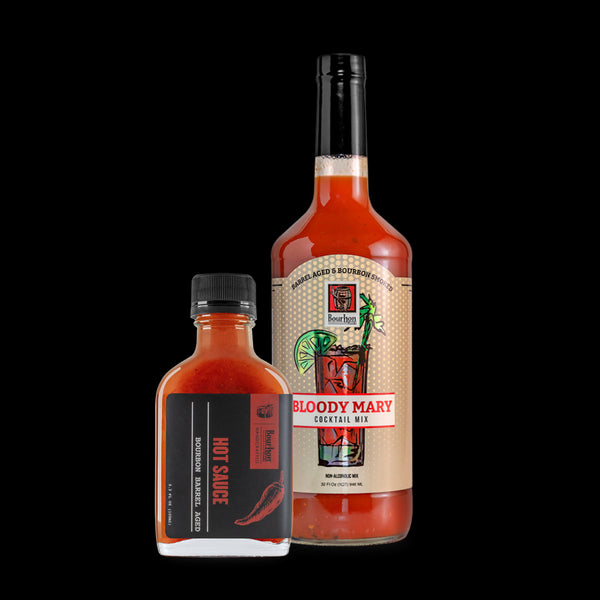 Bloody Mary Bundle: Bourbon Barrel Bloody Mary Mix & Barrel Aged Hot Sauce