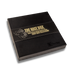 Black box showing the Bourbon Smoked Spices with gold text and branding on a white background