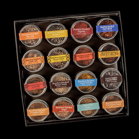 The Nice Box - Filled with Bourbon Smoked Sugar and Spice - 16 Mini Tins