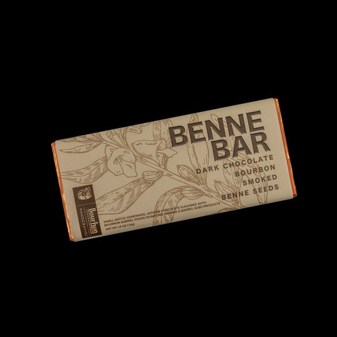 Benne Bar - Bourbon Smoked Benne Seeds, Dark Chocolate
