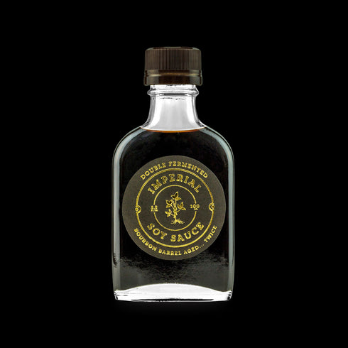 Bourbon Barrel Foods Bourbon Barrel Aged Imperial Soy Sauce bottle shot