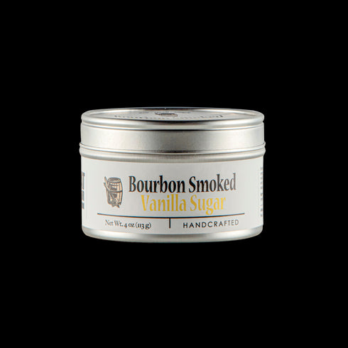 Bourbon Barrel Foods Bourbon Smoked Vanilla Sugar Tin Handcrafted