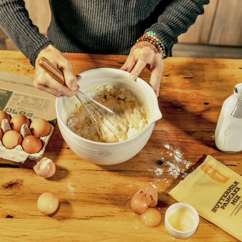 Bourbon Barrel Foods Buttermilk Pancake Mix | Mixing & Cooking