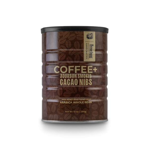 Coffee with Bourbon Smoked Cacao Nibs