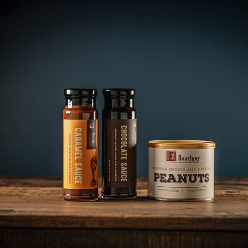 Bourbon Barrel Foods Gift Box | Ice Cream Topping Must Haves | Bourbon Smoked Peanuts