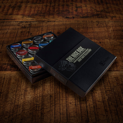 The Nice Box - Filled with Bourbon Smoked Sugar and Spice - 16 Mini Tins