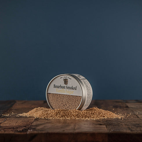 Bourbon Barrel Foods Vanilla Sugar with some sugar out.