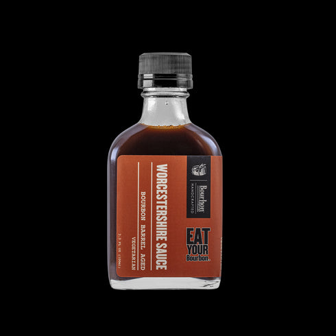 Bourbon Barrel Foods Bourbon Barrel Aged Worcestershire Sauce Bottle Shot