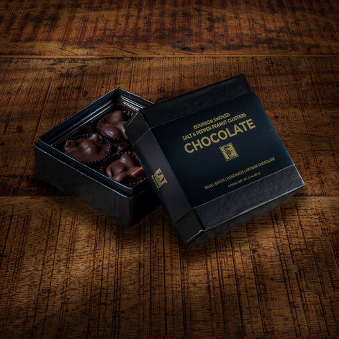 Bourbon Smoked Salt & Pepper Clusters - 4 Piece Box