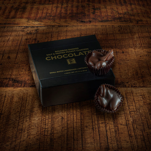Bourbon Smoked Salt & Pepper Clusters - 4 Piece Box