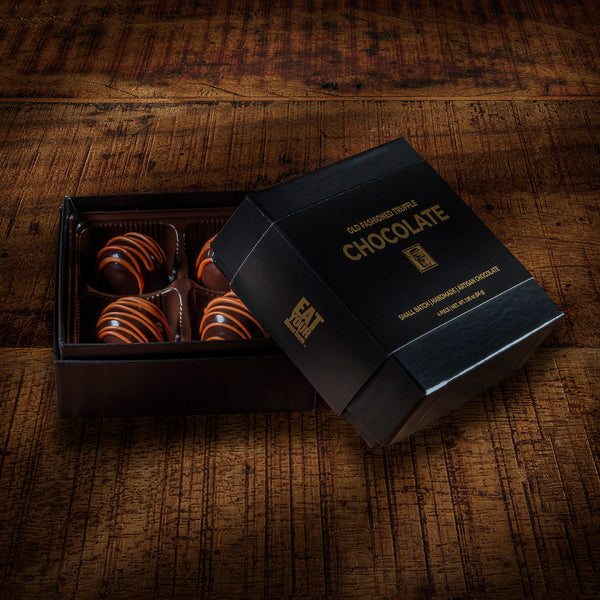 Bourbon Barrel Old Fashioned Truffles - 4 Piece Box