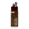 A Barbell Coffee Cacao chocolate bar in its brown paper wrapper, with dark cacao beans and cocoa powder spilling from the top, on a white background.