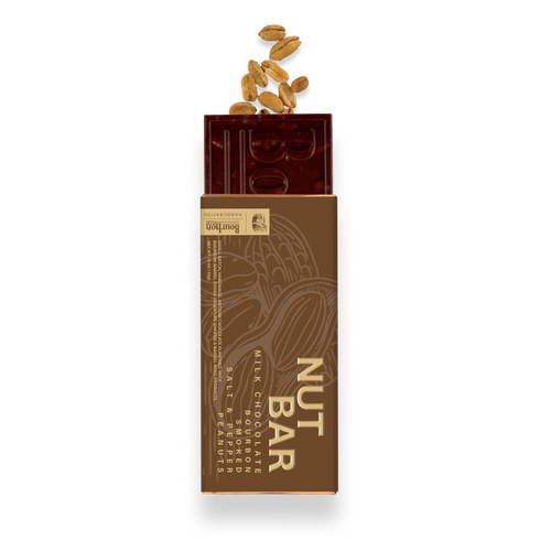 Nut Bar with Milk Chocolate & Bourbon Smoked Salt and Pepper Peanuts