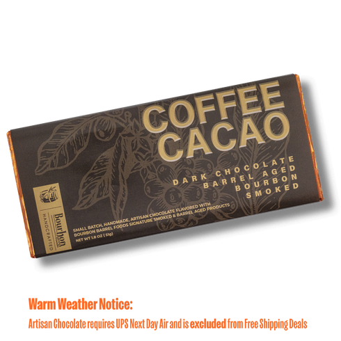 Coffee & Cacao Bar - Bourbon Smoked Cacao & Barrel Aged Coffee Bean, Dark Chocolate