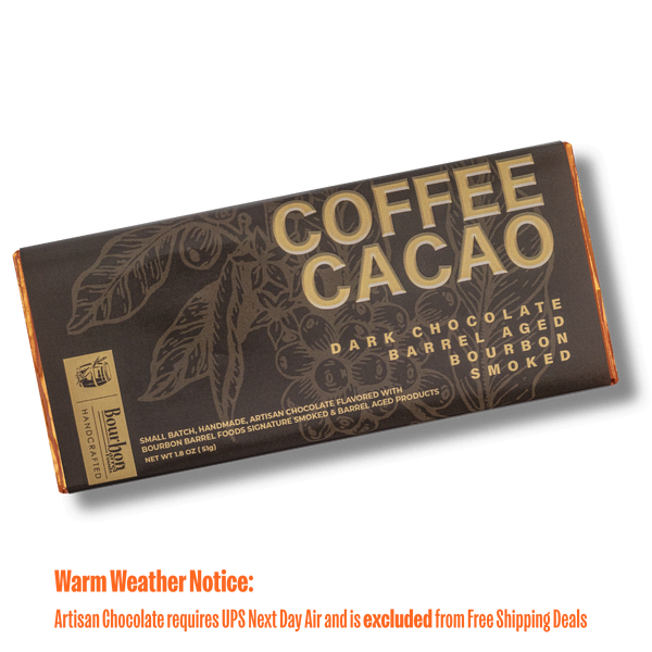 Coffee & Cacao Bar - Bourbon Smoked Cacao & Barrel Aged Coffee Bean, Dark Chocolate