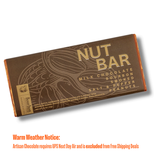 Nut Bar with Milk Chocolate & Bourbon Smoked Salt and Pepper Peanuts