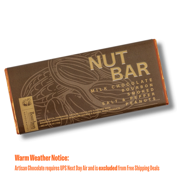 Nut Bar with Milk Chocolate & Bourbon Smoked Salt and Pepper Peanuts