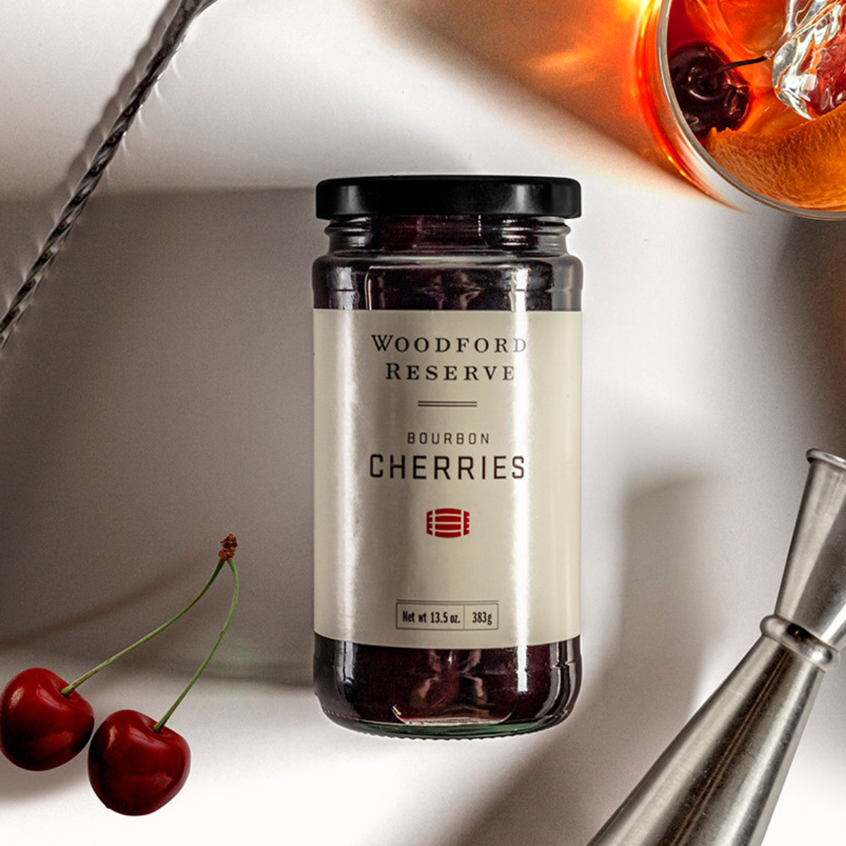 Woodford Reserve® Bourbon Cherries – Bourbon Barrel Foods