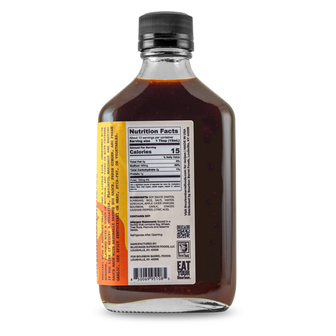 Hot and Spicy Kentuckyaki back side of the bottle