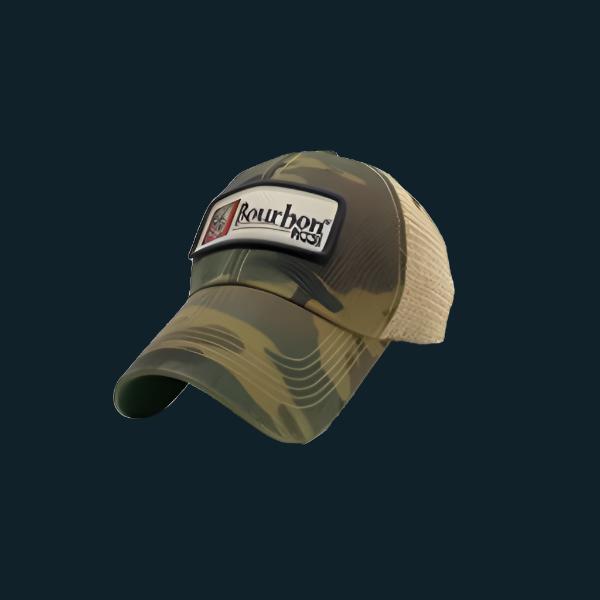 Bourbon Barrel Foods Camouflage Trucker Cap