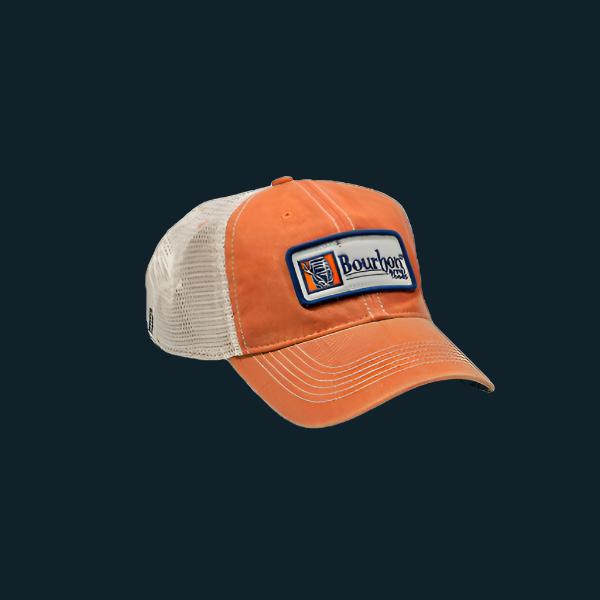 Bourbon Barrel Foods Orange Trucker Cap