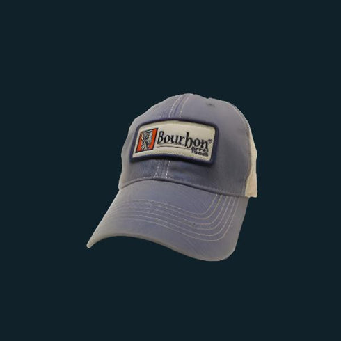 Bourbon Barrel Foods Blue Trucker Cap