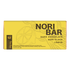 A yellow rectangular box of Berry Baes Dark Chocolate Nori Flake Lemon bars, featuring black text and a lemon illustration on a white background.